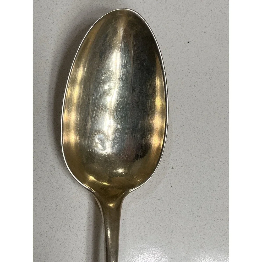 Antique Palmer & Bachelders Coin Silver Large Spoon Boston ~ 7” ~ 40G